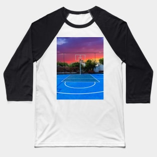 Cloudy Basketball Baseball T-Shirt